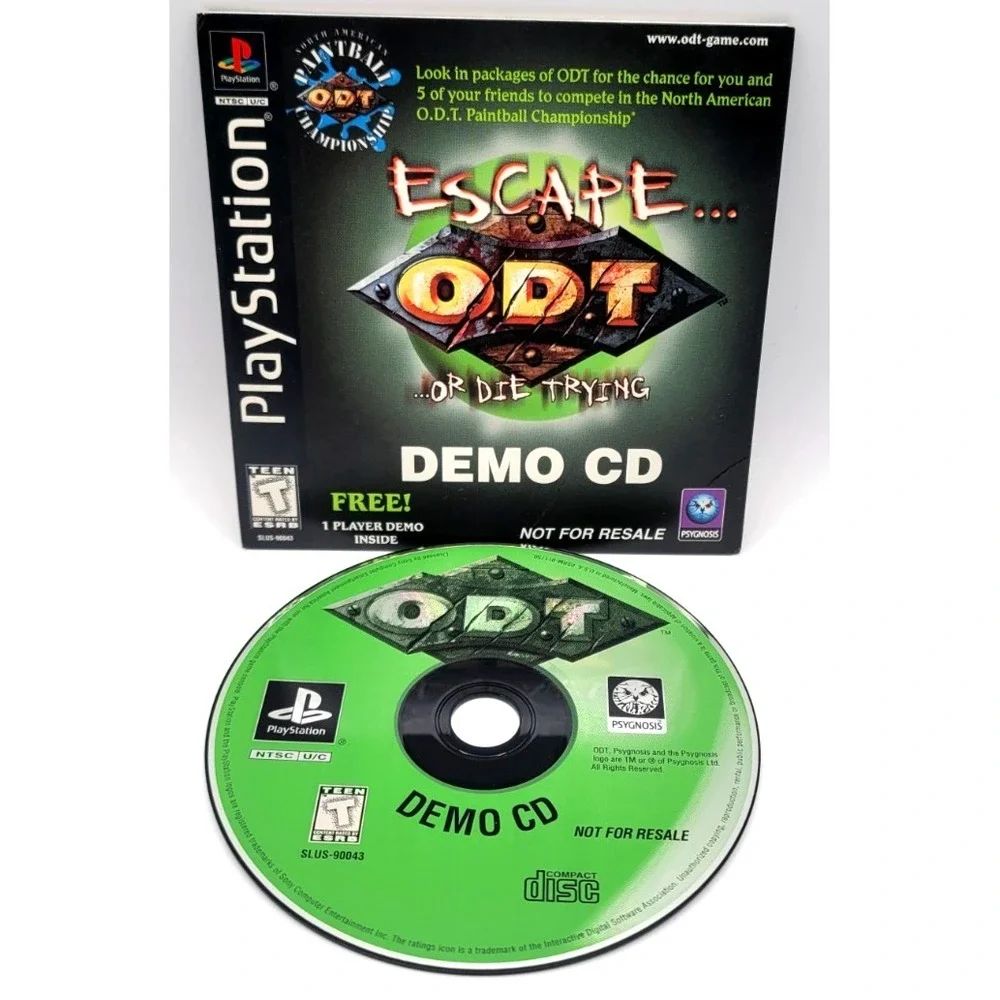 ESCAPE ODT (OR DIE TRYING) Demo Disc SONY PLAYSTATION